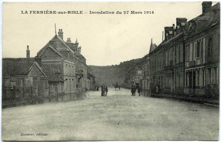 Ferrière-sur-Risle (La). Inondation du 27 Mars 1914.