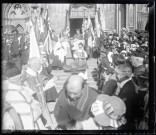 Procession en l'honneur de la béatification de Sainte-Thérèse de Lisieux à Lisieux (Calvados).
