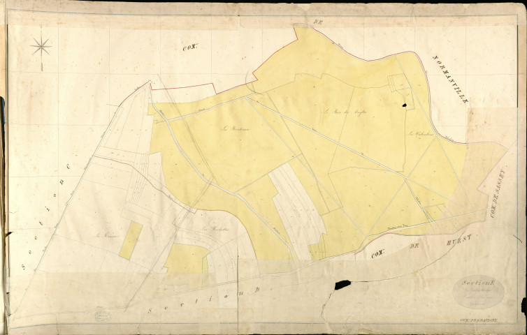 Gravigny. Section E _ du Bois des Angles _ Feuille Unique