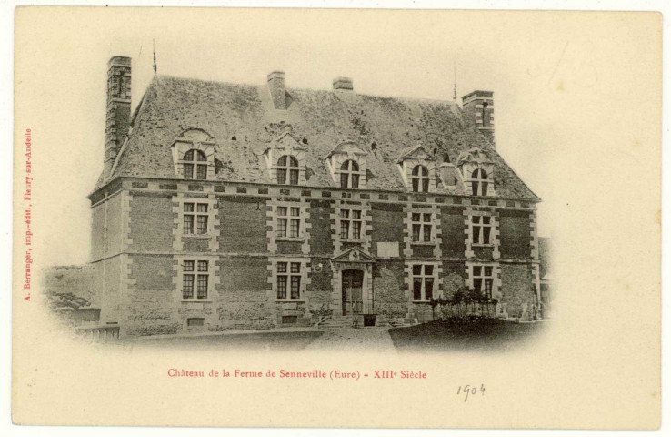 Amfreville-sous-les-Monts. Château de la Ferme de Senneville - XIIIe siècle.