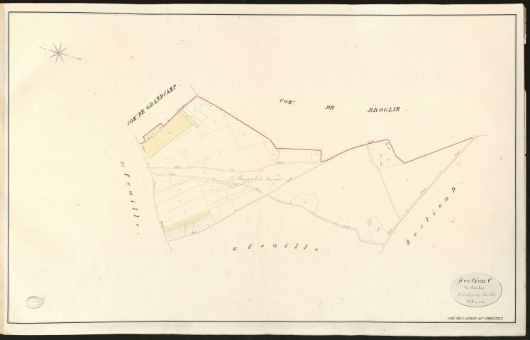 Saint-Aubin-du-Thenney. Section C _ du Catelier _ 3e et dernière Feuille