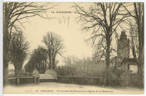 Verneuil-sur-Avre. Promenade des Remparts et Eglise de la Madeleine.