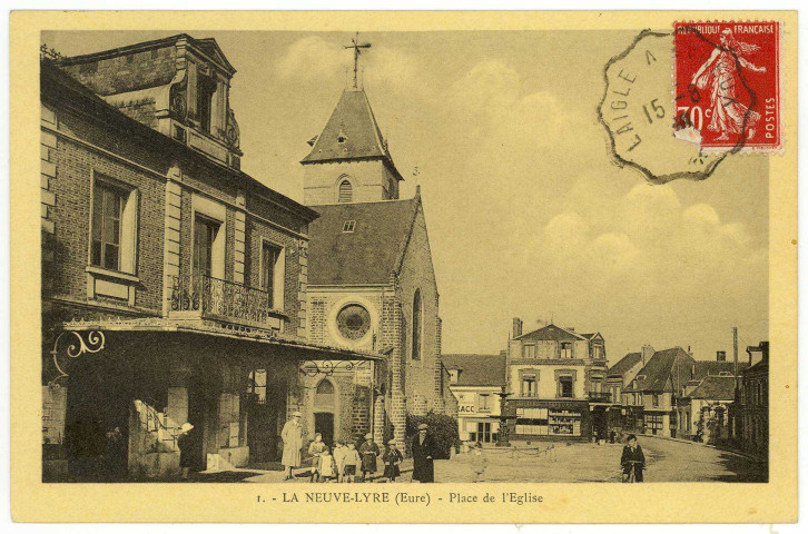 Neuve-Lyre (La). Place de l'Eglise.