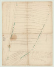 Tostes - Plan des pièces de terre composant le triège du Campernet. *