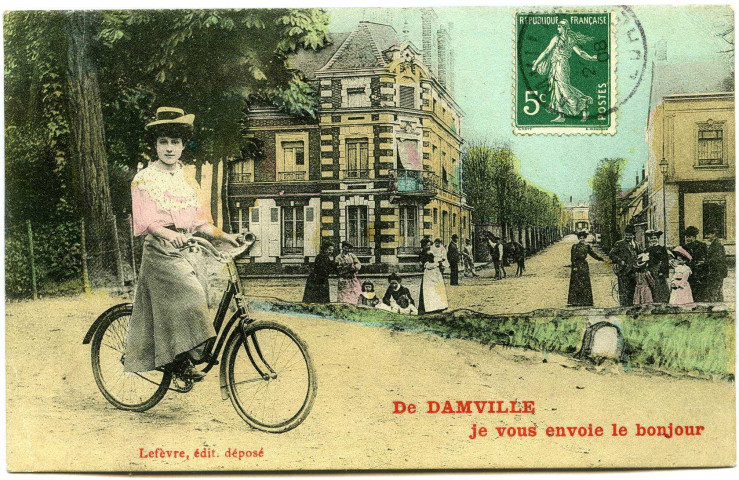 Damville. De Damville - Je vous envoie le bonjour.
