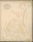 Barneville-sur-Seine. Tableau d'assemblage _ du Plan Parcellaire de la Commune de Barneville _ Canton de Routot - Pontaudemer - Eure. _ Terminé sur le Terrain en 1826, sous l'administration de M.Le Vicomte Raymond Delaitre, Préfet _ M. Destampes, maire _ sous la Direction de M.Hurtrelle, Directeur des Contributions directes _ M. Hautier, Géomètre en Chef. _ Par M. Thorel, Géomètre de 1re classe.