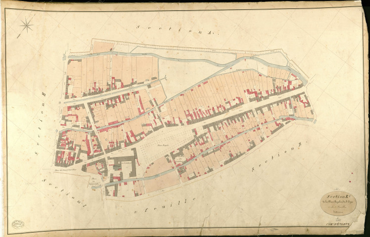 Evreux. Section K _ de la Place Royale et de st Léger _ 1re de 2 Feuilles