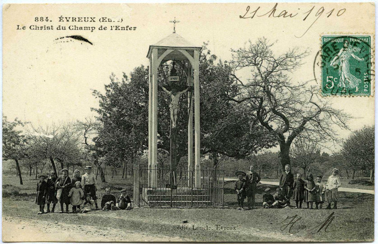 Evreux-Ville. Le Christ du Champ d'Enfer.