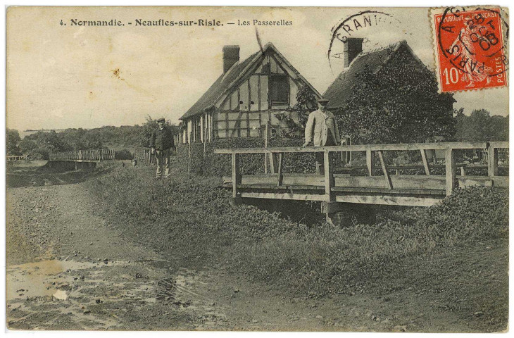 Neaufles-sur-Risle. Les Passerelles.