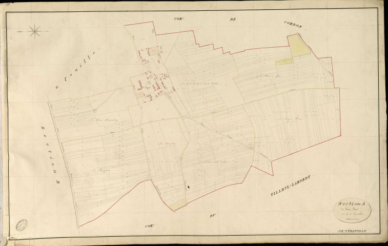 Emanville. Section A _ de Saint Léger _ 1re de 2 Feuilles