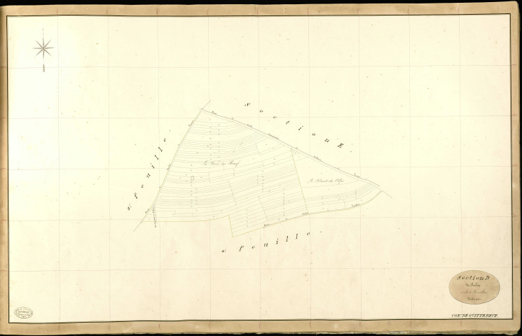 Quittebeuf. Section D _ de Boslon _ 1re de 5 Feuilles