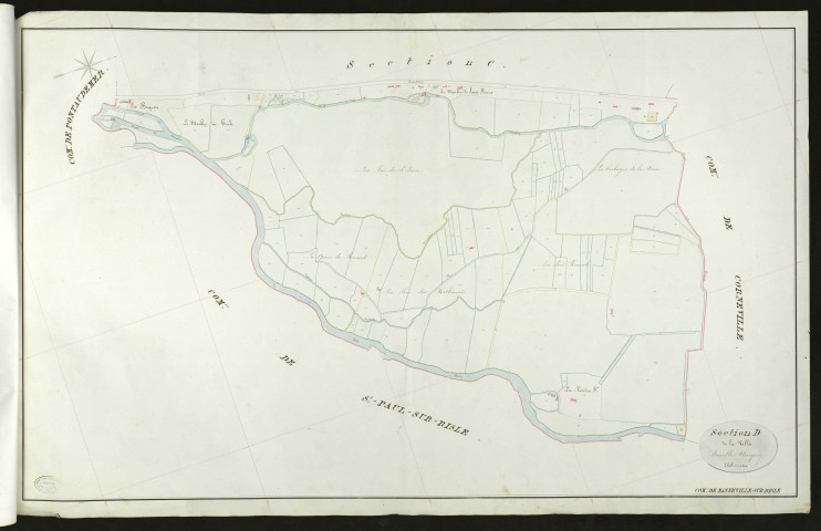 Manneville-sur-Risle. Section D _ de la Vallée _ Feuille Unique