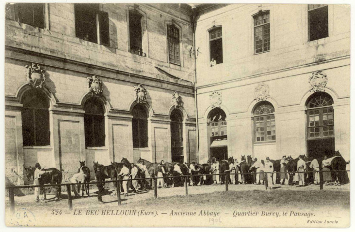 Bec-Hellouin (Le). Ancienne Abbaye-Quartier Burcy, le Passage.