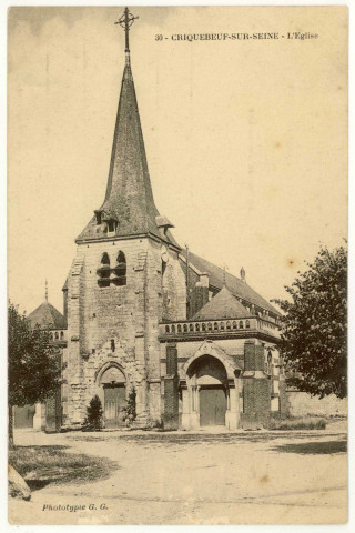 Criquebeuf-sur-Seine. L'Eglise.