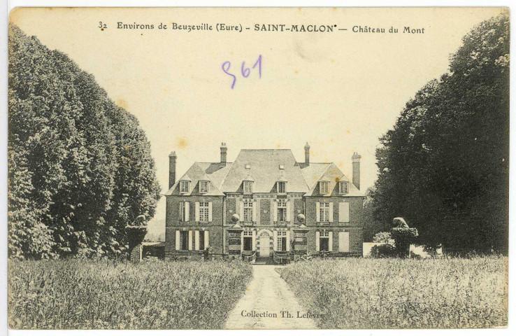 Saint-Maclou. Château du Mont.