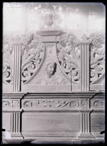 Église de Goupillières (Eure), stalles.