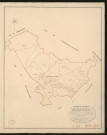 Malleville-sur-le-Bec. Tableau d'assemblage du Plan Parcellaire de la Commune de Malleville-sur-le-Bec. _ Canton de Brionne - Bernay - Eure. _ Terminé sur le terrain le 1827, sous l'administration de M. Le Vicomte Raymond Delaitre, Préfet - M. Vittecoq, Maire et sous la direction de M. Hurtelle, Directeur des Contributions directes. _ M. Hautier, Géomètre en Chef. _ Par M. Folin, Géomètre de 1re classe