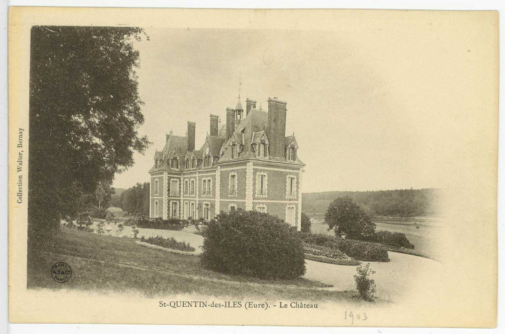 Saint-Quentin-des-Isles. Le Château.