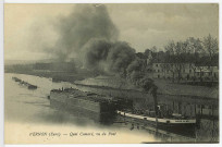Vernon-Ville. Quai Camaré, vu du Pont.