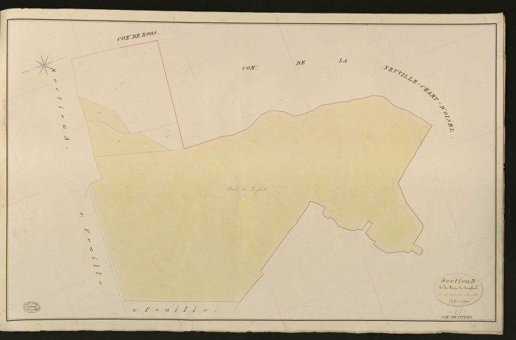 Pitres. Section B _ de la Forêt de Longboel _ 4e et dernière Feuille