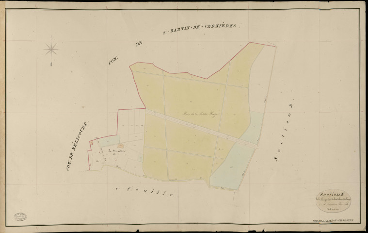 Haye-Saint-Sylvestre (La). Section E _ de la Pasquerie et du Bois de la petite Haye _ 2e et dernière Feuille
