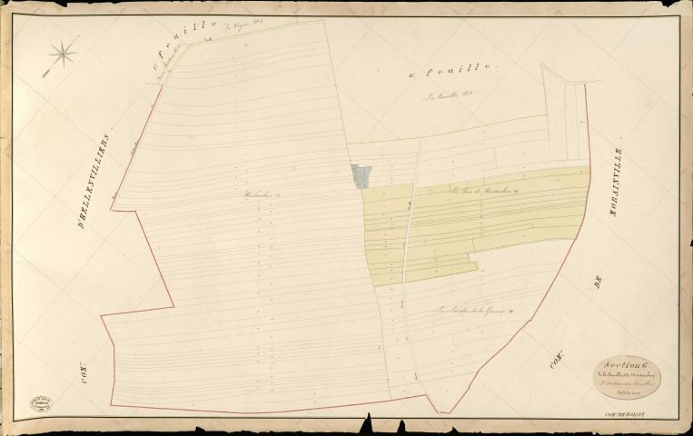 Boissy-sur-Damville. Section G _ de la Cunelle et de Montauban _ 3e et dernière Feuille