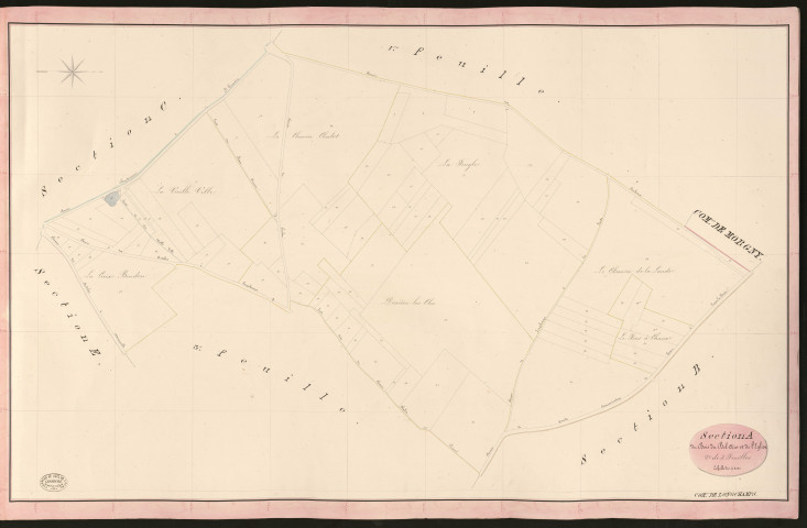 Longchamps. Section A _ du Bois du Bel-Air et de l'Eglise _ 2e de 3 Feuilles