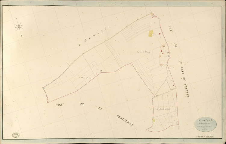 Saint-Germain-la-Campagne. Section D _ des Bruyères du Gibet _ 3e et dernière Feuille
