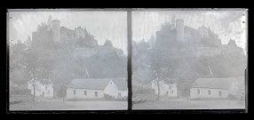 Ruines et vestiges du château de Vianden (Luxembourg).