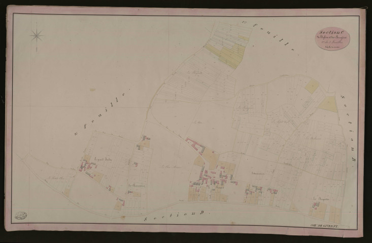 Giverny. Section C _ de l'Eglise et des Bruyères _ 2e de 3 Feuilles