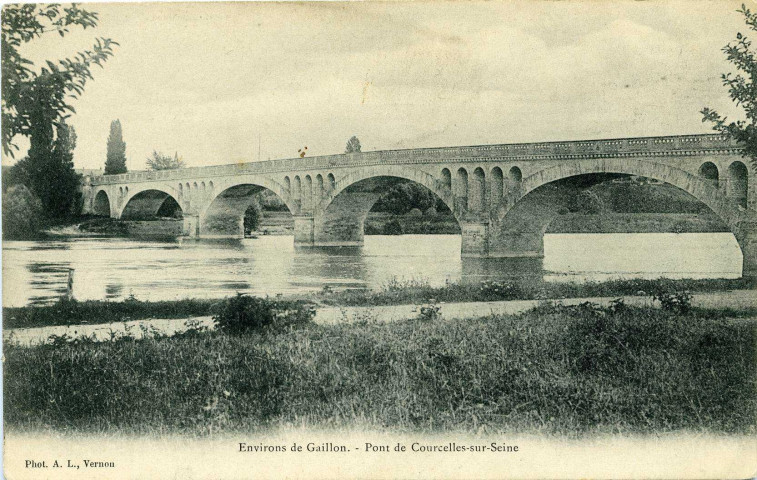 Courcelles-sur-Seine. Environs de Gaillon. - Pont de Courcelles-sur-Seine.