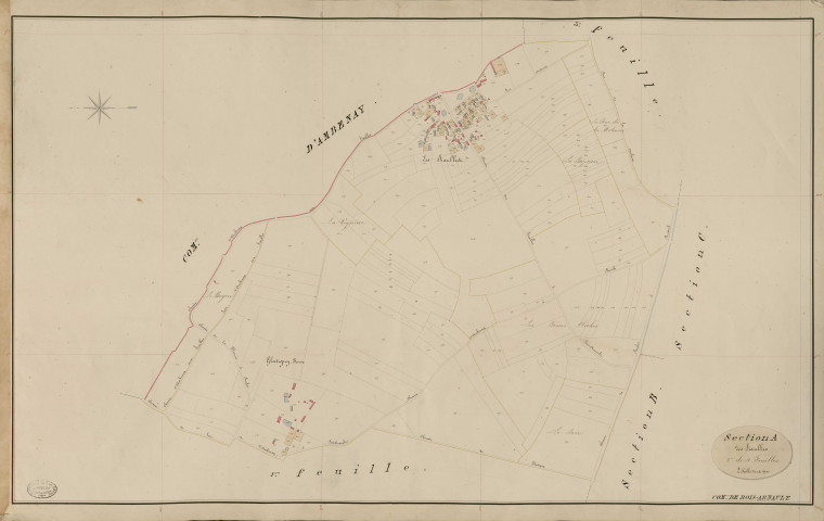 Bois-Arnault. Section A _ des Siaulles _ 2e de 4 Feuilles