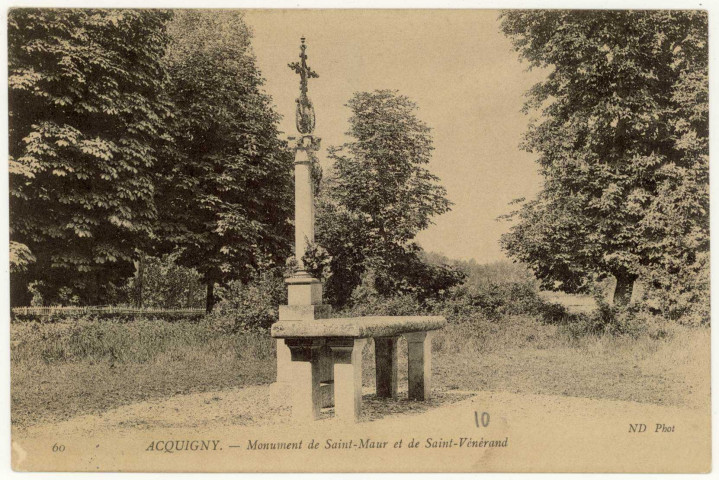 Acquigny. Monument de Saint-Mauxe et de Saint-Vénérand.