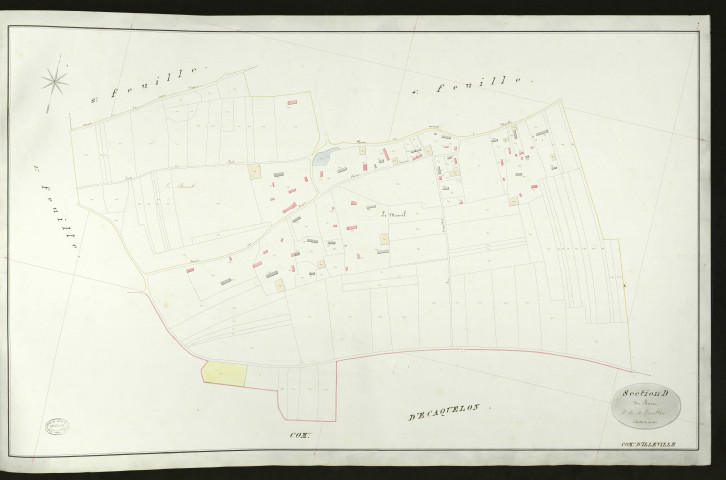 Illeville-sur-Montfort. Section D _ du Ruet _ 3e de 4 Feuilles
