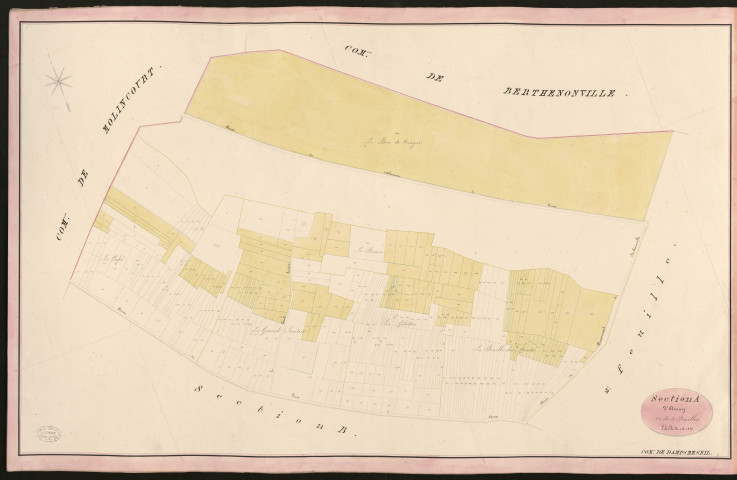 Dampsmesnil. Section A _ d'Aveny _ 1re de 5 Feuilles