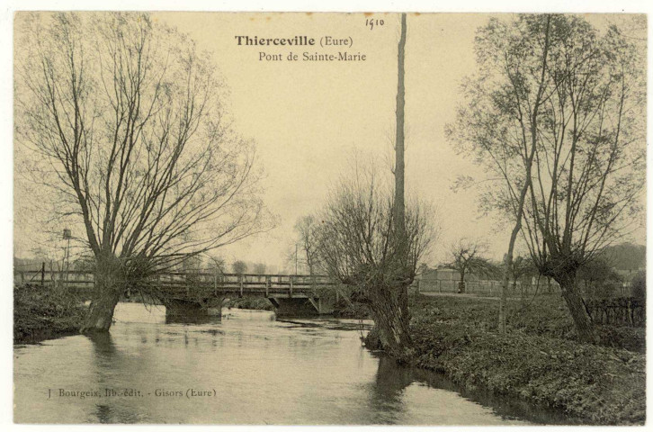 Bazincourt-sur-Epte. Thierceville Pont de Sainte-Marie.