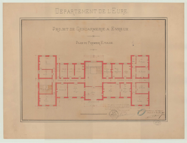 Evreux _"Projet de Gendarmerie à Evreux".