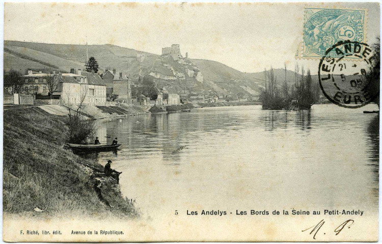 Andelys (Les). Les Bords de la Seine au Petit Andely.