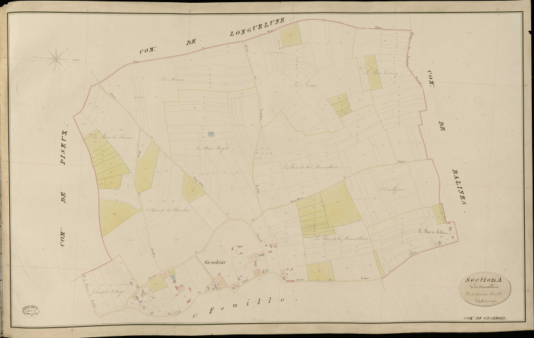 Grosbois. Section A _ de la Moussellerie _ 2e et dernière Feuille