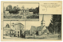 Mesnil-sous-Vienne. Sur la Levrière - 575 h. - Ecole communale - La Mairie - La Place - Eglise paroissiale - Moulin à Cylindre (Hély).