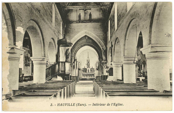 Hauville. Intérieur de l'Eglise.