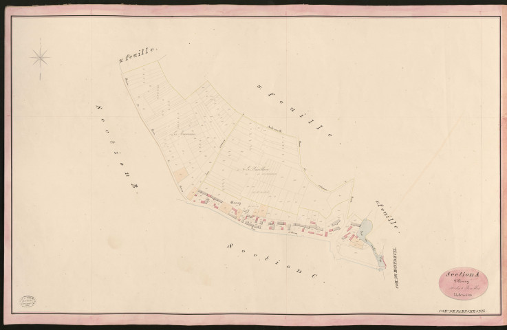 Dampsmesnil. Section A _ d'Aveny _ 4e de 5 Feuilles