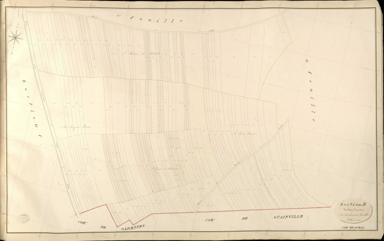 Bueil. Section B _ du beau Teurtre _ 4e et dernière Feuille