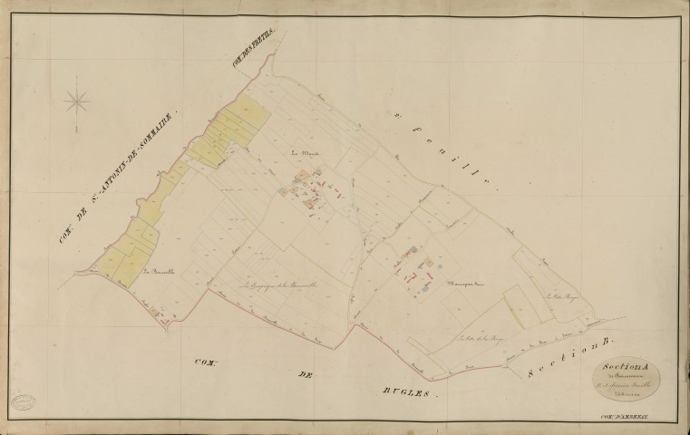 Ambenay. Section A _ de Chaunecourt _ 3e et dernière Feuille