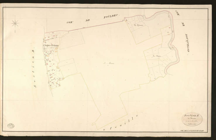Saint-Sulpice-de-Graimbouville. Section A _ du Marais _ 1re de 2 Feuilles