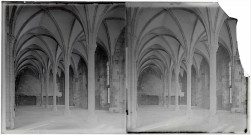 Abbaye et dépendances du Mont-Saint-Michel (Manche), la salle des Hôtes de la Merveille.