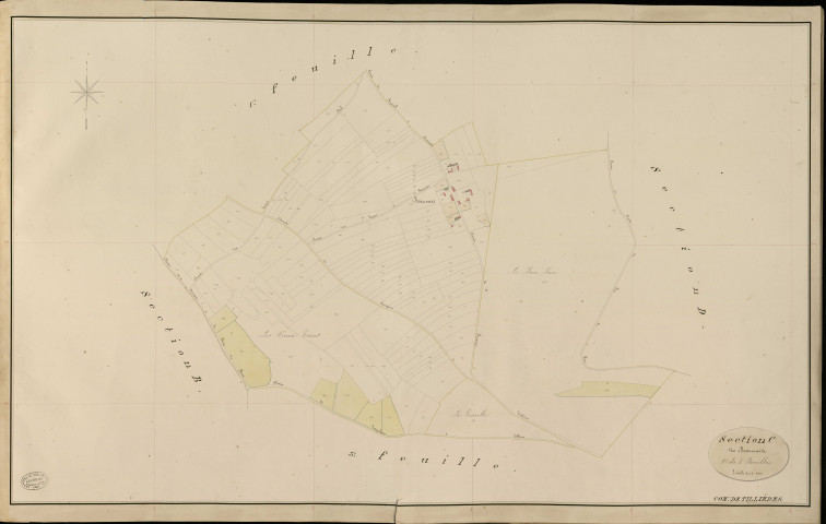 Tillières-sur-Avre. Section C _ de Beauvais _ 2e de 3 Feuilles