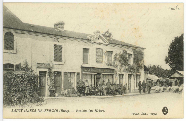 Saint-Mards-de-Fresne. Exploitation Hebert.
