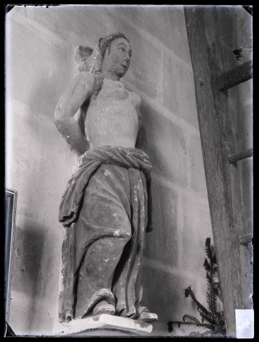 Église de Barquet (Eure), statue de Sainte-Agathe.