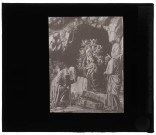 Musée de Florence (Italie), tableau d'Andrea Mantegna « Vierge, enfant et bergers ».